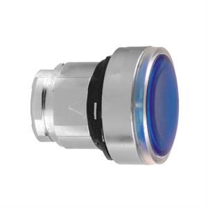 Cabeça de botão de pressão iluminada - ø 22 - azul