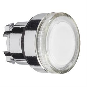 Cabeça de botão de pressão iluminada - ø 22 - transparente