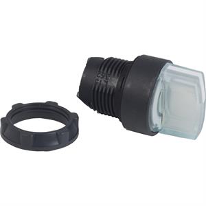 Cabeça de interruptor selector iluminada - 2 posições - ø 22 - branca