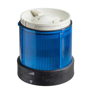 Unidade iluminada - luz intermitente - azul - 24 v ca cc