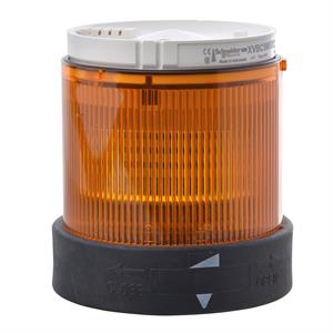 Unidade iluminada - luz fixa - laranja - 230 v ac