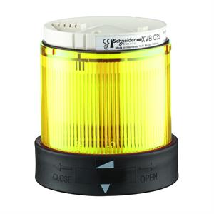 Unidade iluminada - luz intermitente - amarela - 230 v ac