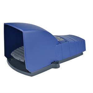 Interruptor de pedal único XPE-B – com tampa – plástico - azul - 2NC+2NO