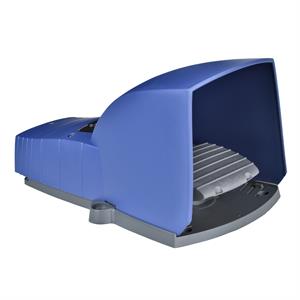 Interruptor de pedal único XPE-B –com tampa – plástico - azul - 1NC+1NO