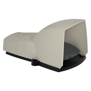 Interruptor de pedal único XPE-G – com tampa – plástico - cinzento - 1NC+1NO