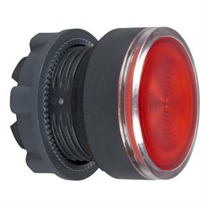 Cabeça de botão de pressão iluminada - ø 22 - vermelha