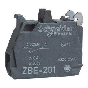 Bloco de contactos de botão de controlo - zbe ø 22 - 1 na