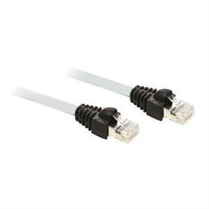 Cabo de ligação série Modbus, lógica Zelio, 2 x RJ45, L = 3 m