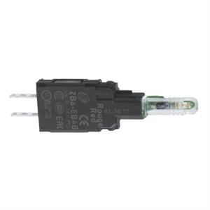 Corpo para luz piloto - zb6 - led verde incorporado - 230..240 v
