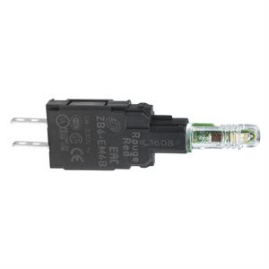 Corpo para luz piloto - zb6 - led vermelho incorporado - 230..240 v