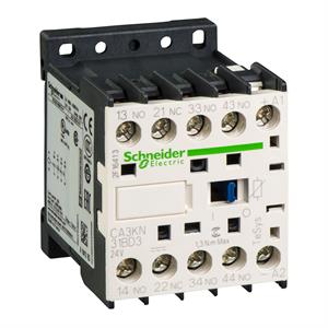 Contactor auxiliar TeSys CA3K - 3NA+1NF 24VCC com antiparasita