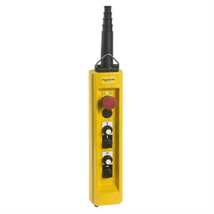 Estação de controlo de pendente xac-b - 4 pulsadores 1 paragem de emergência