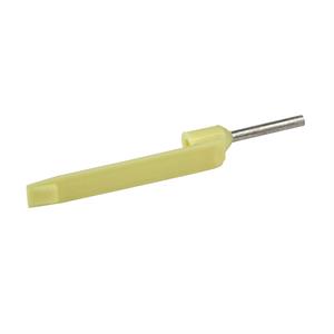 ponteira simples com porta-referências – tamanho médio – 0,25 mm² - amarelo