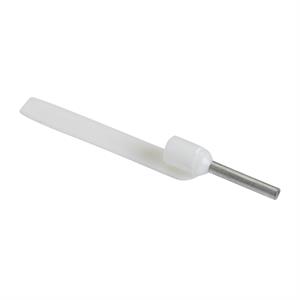 ponteira simples com porta-referências – tamanho médio – 0,5 mm² - branco