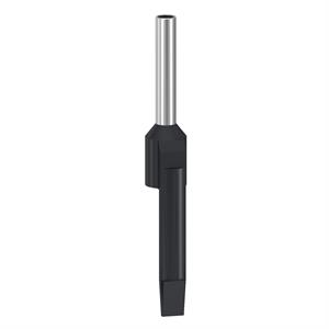 ponteira simples com porta-referências – tamanho médio – 1,5 mm² - preto