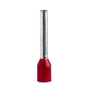 ponteira simples – tamanho longo – 1 mm2 - vermelho