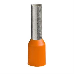 ponteira simples – tamanho longo – 4 mm2 - laranja