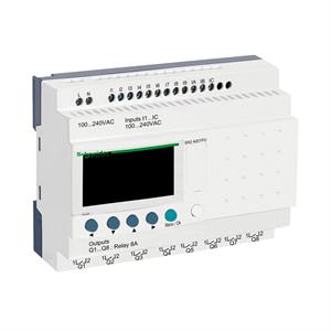 Relé inteligente compacto zelio logic - 20 e s – 100..240 v ca – sem relógio - ecrã