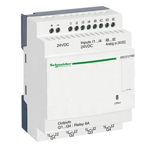 Relé inteligente compacto zelio logic - 12 e s - 24 v cc – relógio – sem ecrã