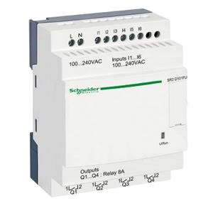 Relé inteligente compacto zelio logic - 10 e s – 100..240 v ca – s/ relógio – s/ ecrã