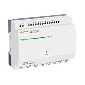 Relé inteligente compacto zelio logic - 20 e s – 100..240 v ca – s/ relógio – s/ ecrã