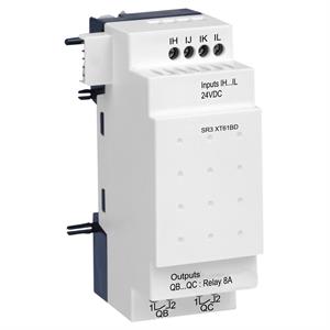 Módulo de extensão i/o discreta - 6 i o - 24 v dc - para zelio logic