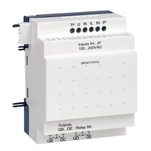 Módulo de extensão i/o discreta - 10 i o - 100..240 v ac - para zelio logic