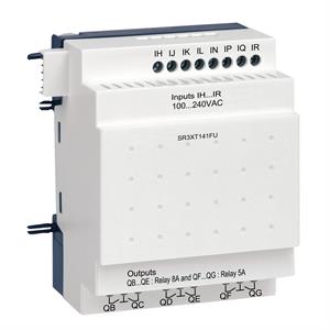 Módulo de extensión de e/s discreta - 14 i o - 100..240 v ac - para zelio logic