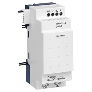 Módulo de extensão i/o discreta - 6 i o - 24 v ac - para zelio logic