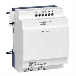 Módulo de extensão i/o discreta - 10 i o - 24 v ac - para zelio logic