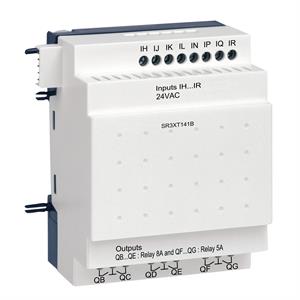 Módulo de extensão de e/s discreta - 14 i o - 24 v ac - para zelio logic