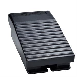 Interruptor de pedal único XPE-A - sem tampa prot. - plástico - preto - 2NC+2NO