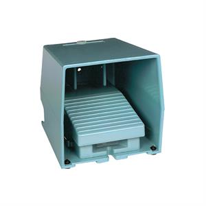 Interruptor de pedal único XPE-M – com tampa – metálico - azul - 1NC+1NO