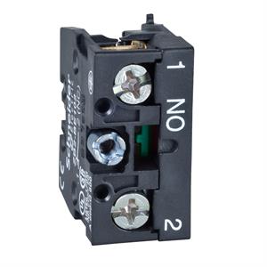 Bloco de contacto zb2 - spring return - 1 no - lento-break/staggered - front mounting
