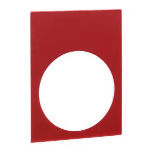 Placa de identificação plástica