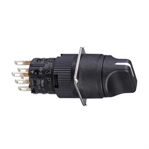 Rodada selector preto ø16-projetando ele le 2 posições-1co