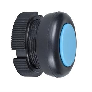 Cabeça redonda p/ botão de pressão - retorno mola - xac-a - azul - c/ invólucro