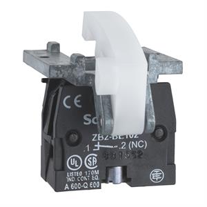 Bloco de contacto de mola - 1 nc – montagem de base