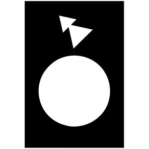 Legenda - 30 x 40 mm - preto   - reverso, lento-rápido
