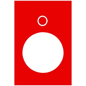 Legenda - 30 x 40 mm - vermelho - 0