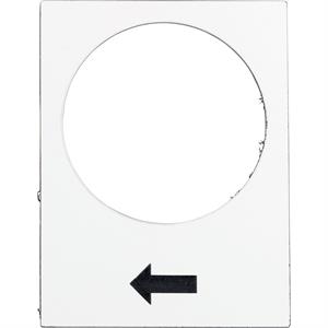 Legenda - 30 x 40 mm - branco   - levantar ou direita, lento