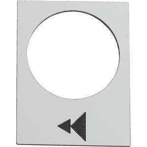 Legenda - 30 x 40 mm - branco   - levantar ou direita, lento-rápido