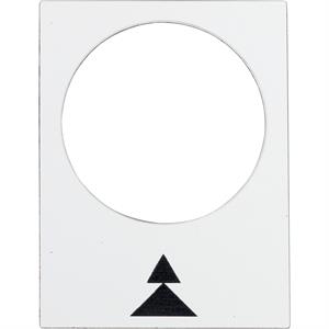 Legenda - 30 x 40 mm - branco   - direita,lento-rápido