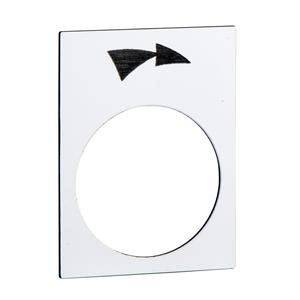 Legenda - 30 x 40 mm - branco   - slew direita,lento-rápido