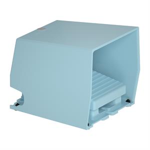 Interruptor de pedal único XPE-M – com tampa – metálico - azul - 1NC+1NO