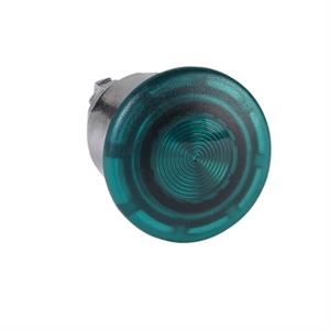 Cabeça de botão de pressão iluminada ø 40 - empurrar-puxar - ø 22 - verde