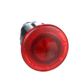 Cabeça de botão de pressão iluminada ø 40 - empurrar-puxar - ø 22 - vermelha