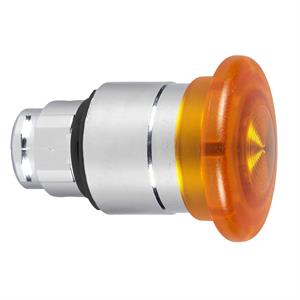 Cabeça de botão de pressão iluminada ø 40 - empurrar-puxar - ø 22 - amarela
