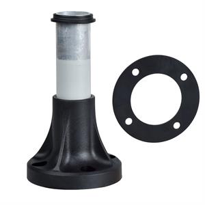Tubo de suporte + base de fixação l=80 mm alumínio - xvb