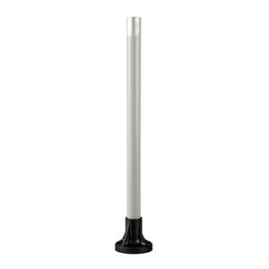 Tubo de suporte + base de fixação l=400 mm alumínio - xvb